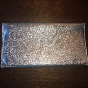 Vintage Silver Metallic Clutch